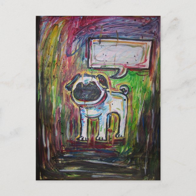 No se puede hablar la tarjeta postal (Anverso)