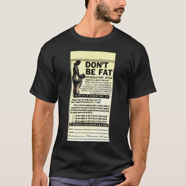 No sea camiseta gorda (Anverso)
