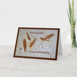 "No sea" tarjeta de cumpleaños aterrorizada