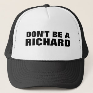 No sea un gorra del camionero de Richard