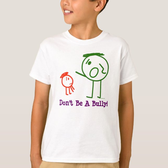 ¡No sea un matón!  la camiseta del niño (Anverso)