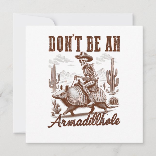 No seas un Armadillhole (Anverso)