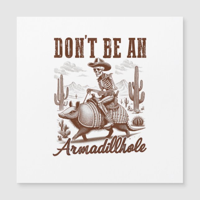 No seas un Armadillhole (Anverso)