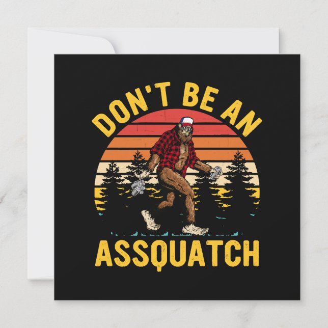 No seas un Assquatch (Anverso)