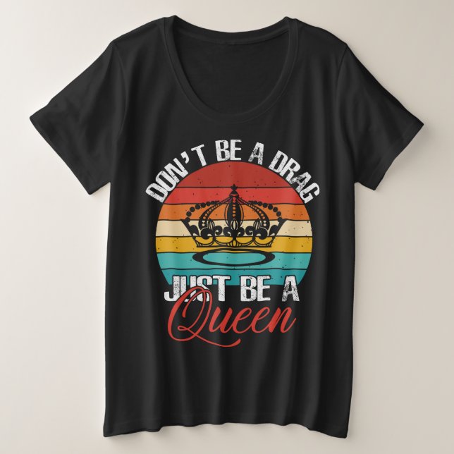No seas una camiseta de tamaño más largo (Anverso del diseño)