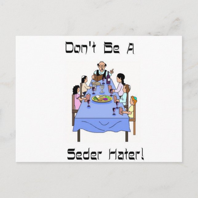 No seas una postal de Seder Hater (Anverso)