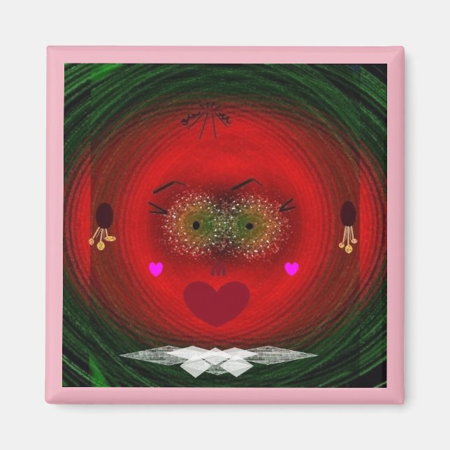 "No serás mi San Valentín" Imán de dos pulgadas (Frente)