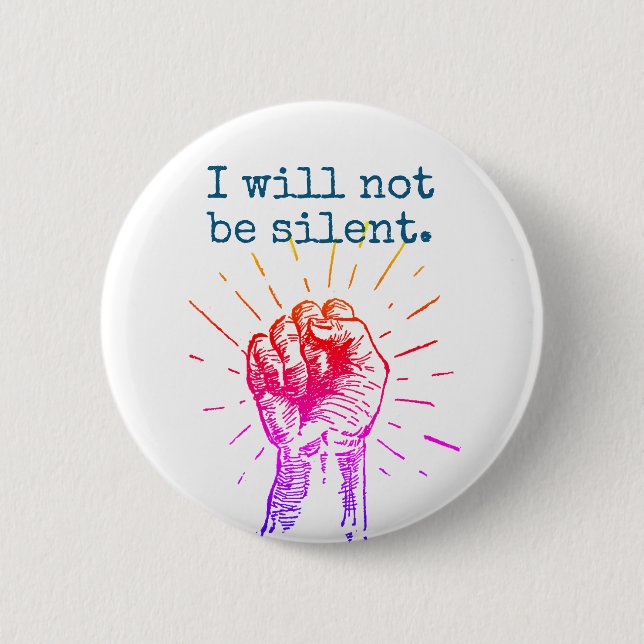 No seré botón redondo del arco iris silencioso (Anverso)