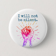 No seré botón redondo del arco iris silencioso