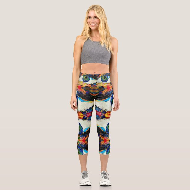 No si YO te veo primero Leggings Capri (Anverso)