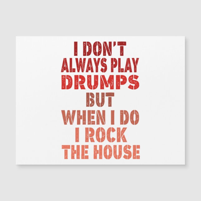 No siempre toco tambores divertido tambor retro de (Anverso)