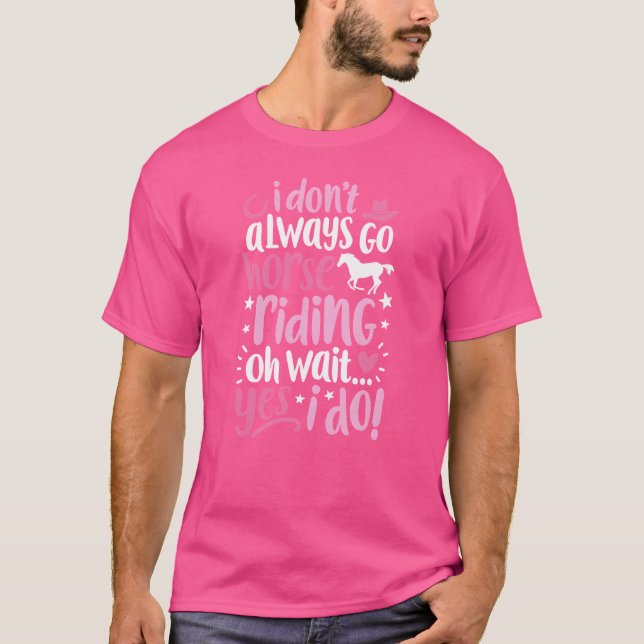 No siempre voy en caballo camiseta Caballo Chica (Anverso)
