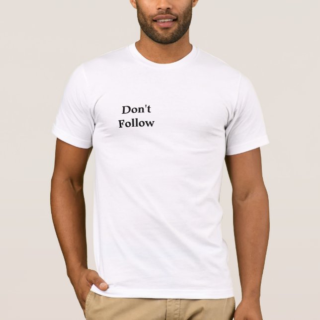 No sigan la camiseta de los hombres de ovejas mági (Anverso)