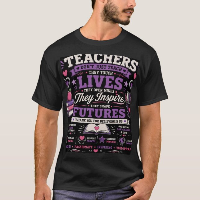 No Solo Enseñamos, Tocamos Vidas Camiseta (Anverso)