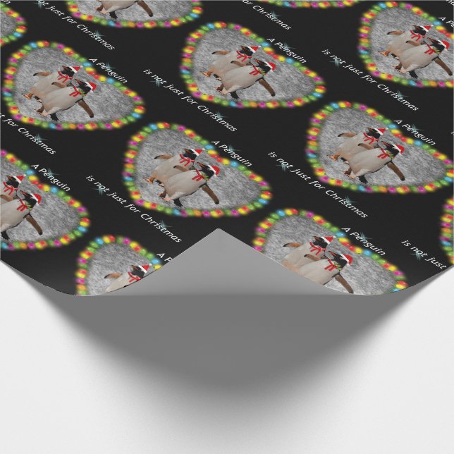 No sólo para Navidades envolviendo papel (negro) (Esquina)