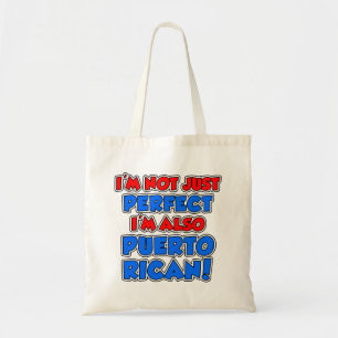 No sólo perfecto, soy la bolsa de tote puertorriqu