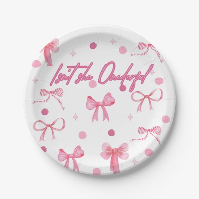 No son platos de papel para fiestas Onederful (Anverso)