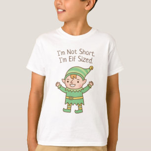 No soy bajo, soy de tamaño elfo Camiseta divertida