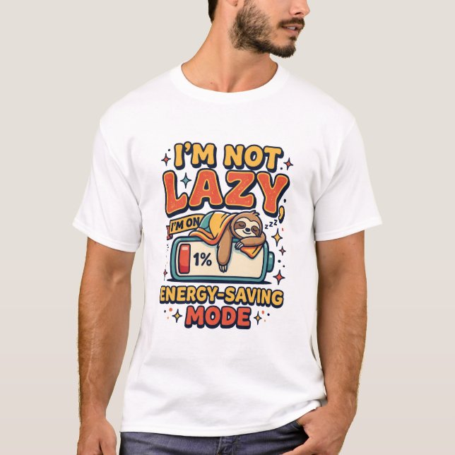 No soy camiseta Lazy Tee (Anverso)