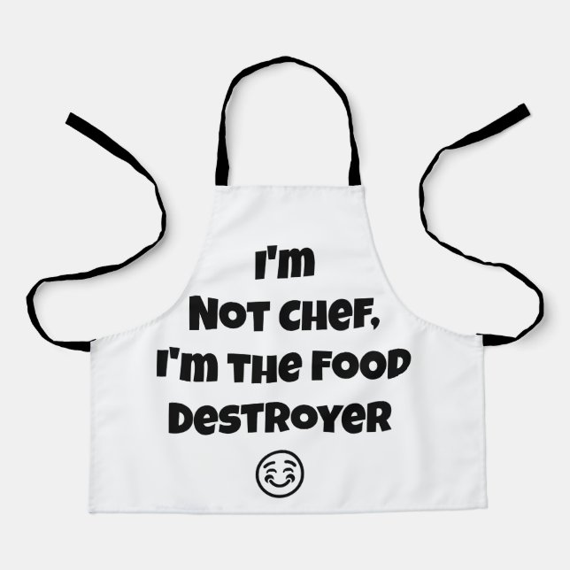 No Soy Chef Soy El Destructor De Comida Delantal D (Anverso)