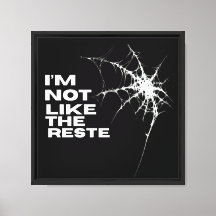 No soy como el resto del arte de Spiderweb único