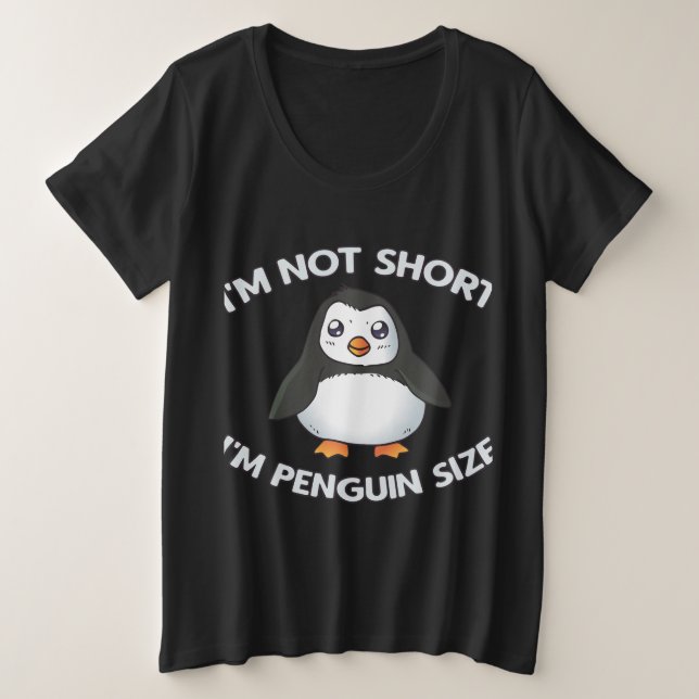 No soy del tamaño del pingüino corto (Anverso del diseño)