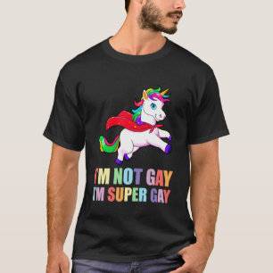 No Soy Gay Soy Super Gay Camiseta Divertida Orgull