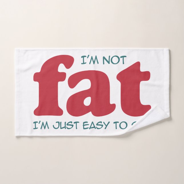 No soy gordo (Toalla de mano)
