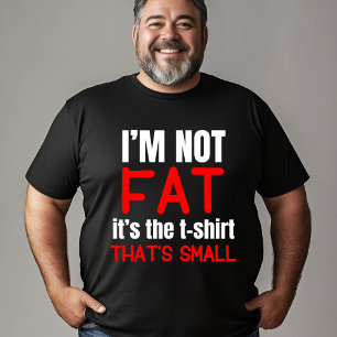 No soy gordo - Gracioso diseño de camisetas