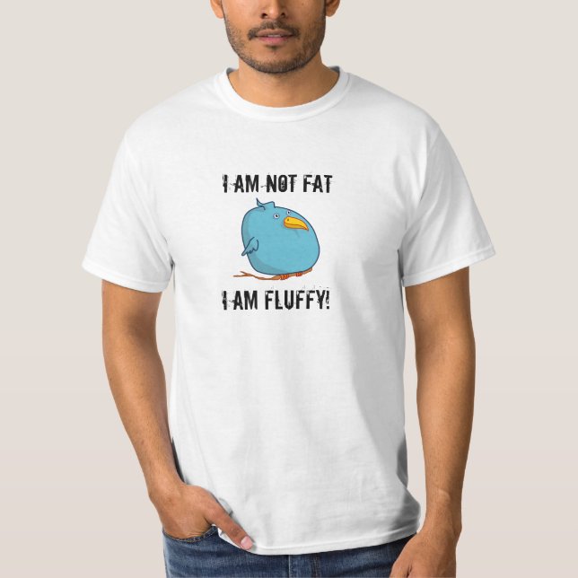 ¡No soy gordo - soy mullido! Camiseta del valor (Anverso)