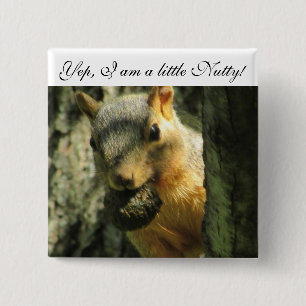 No soy gracioso botón de ardilla humorística