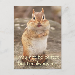 No soy la postal perfecta de la cita de Chipmunk