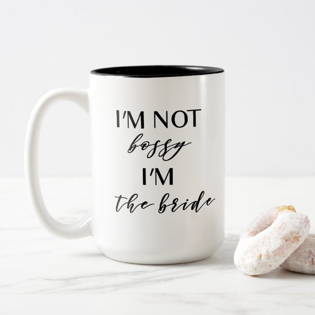 No soy mandón, yo soy la taza de la novia (Con donut)