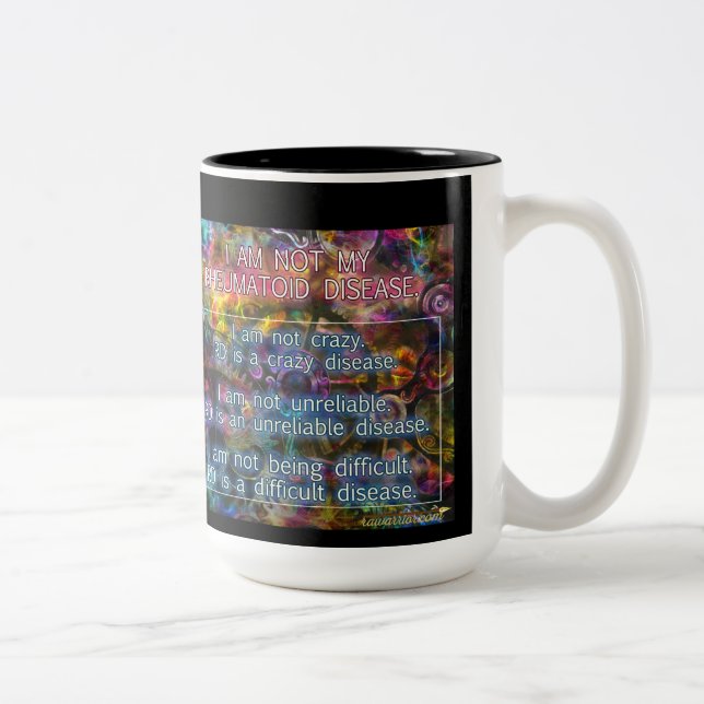 No soy mi taza reumatoide de la enfermedad (Derecha)