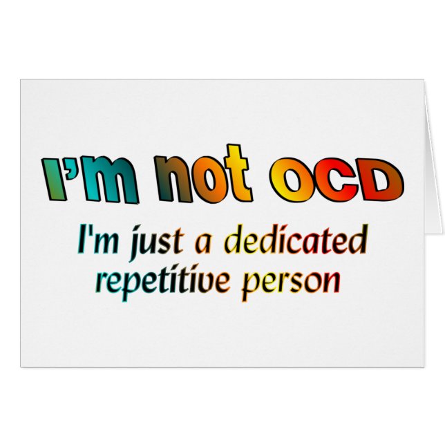 No soy OCD… (Anverso (Horizontal))