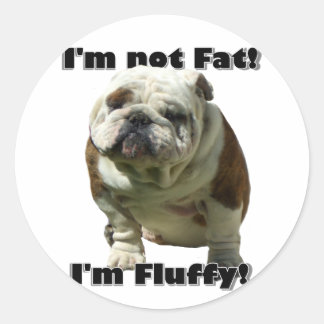 No soy pegatinas de Bulldog gordo