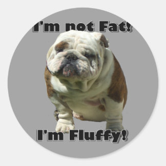 No soy pegatinas de Bulldog gordo