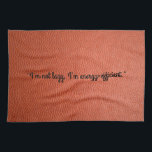 No soy perezoso, soy toalla de cocina con eficienc<br><div class="desc">Descripción 📝 (sólo producto): Toalla de cocina suave y absorbente que muestra una rica textura de cuero naranja con el lúdico e ingenioso texto "No soy perezoso, soy eficiente en el uso de la energía". Añade humor y encanto a tus necesidades básicas de cocina. Imagen 🖼️: imagen de alta resolución...</div>