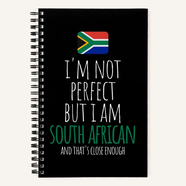 No soy perfecto, pero soy un cuaderno sudafricano (Anverso)