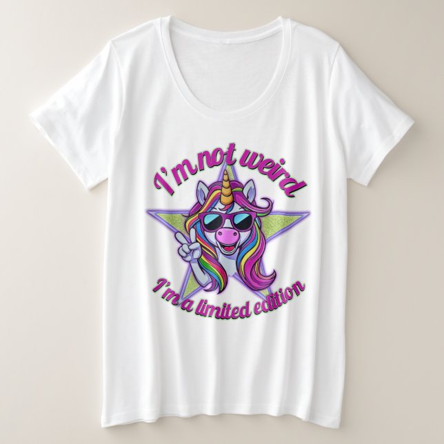 No soy rara, soy un unicornio de edición limitada  (Anverso del diseño)