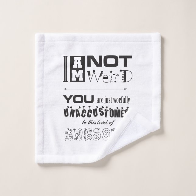 ¡No soy raro! Facecloth (Toallita)