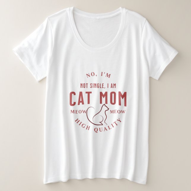 no soy soltera, soy mamá del gato de alta calidad (Anverso del diseño)