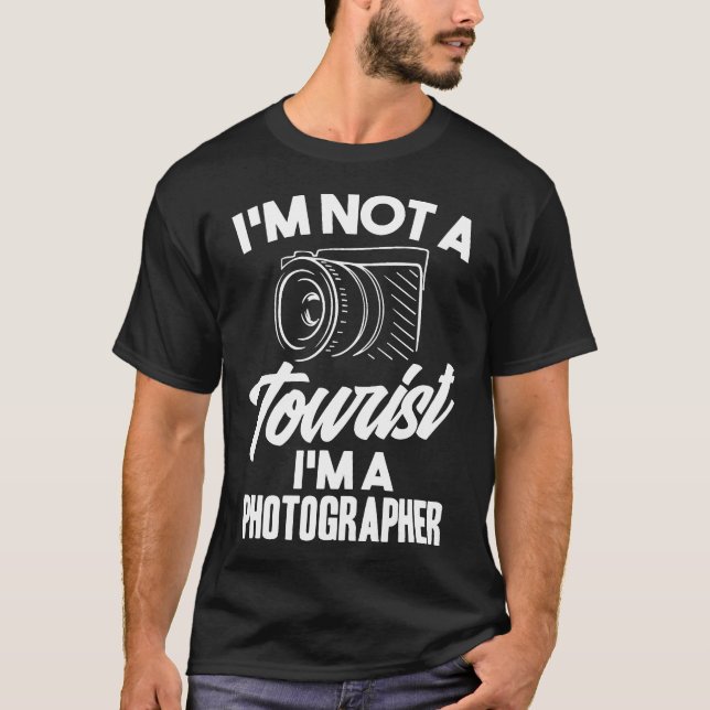 No soy turista, soy una camiseta graciosa de fotóg (Anverso)