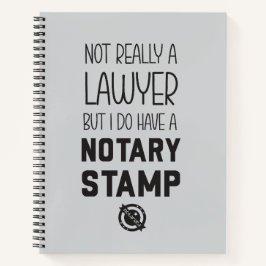 No soy un abogado Regalo de cuaderno de notario pú