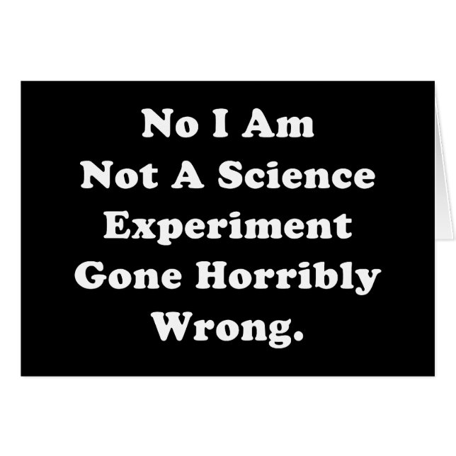 No Soy Un Experimento Científico Que Se Equivocó H (Anverso (Horizontal))