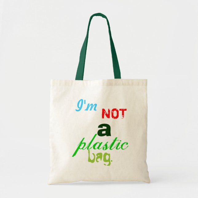 No soy una bolsa de plástico - tote (Frente)