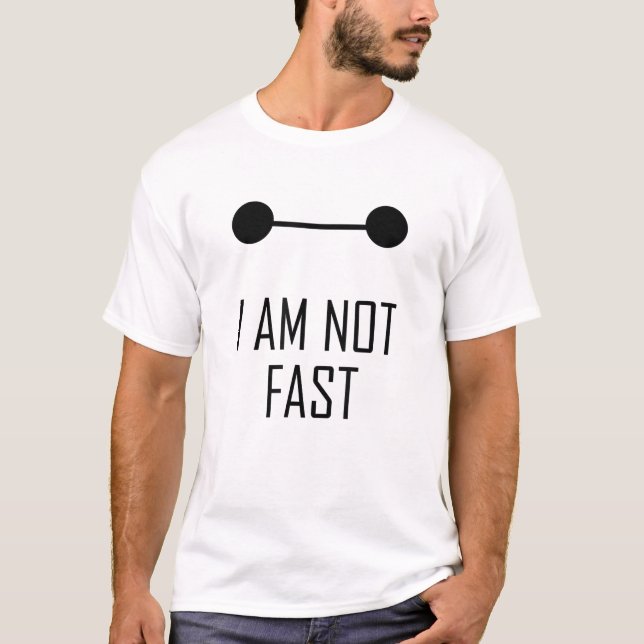 no soy una camiseta rápida, palabras graciosas (Anverso)