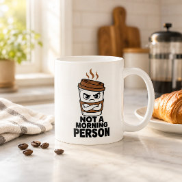 No soy una persona mañanera Taza de café divertida