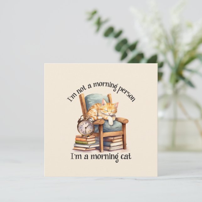 No soy una persona matutina (Anverso de pie)