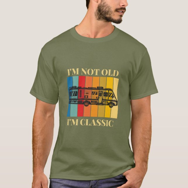 No soy viejo, soy la camiseta retro clásica de cam (Anverso)
